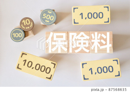 保険料の文字素材 87568635