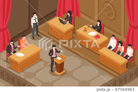 Law And Justice Isometric Illustration Law And Justice Isometric Illustration 87568963