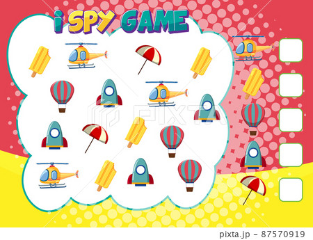 Math counting game template of opject 87570919