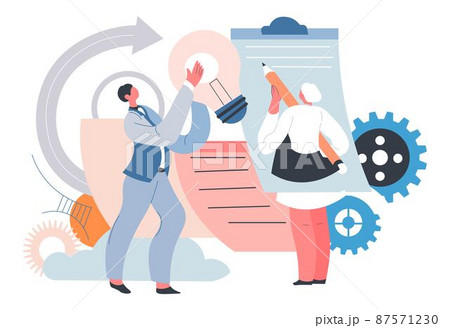 Creative ideas in business, achieving success 87571230