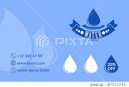 Mineral water supplies and delivery service vector 87571233