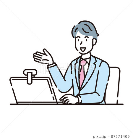 人物イラスト 線画 人物イラスト 線画 87571409