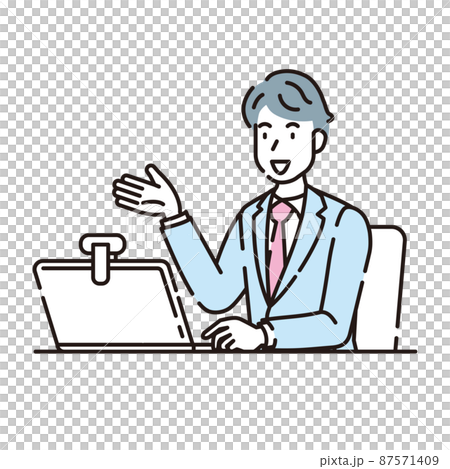 人物イラスト 線画 人物イラスト 線画 87571409