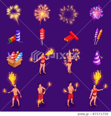Fireworks Icons Set Fireworks Icons Set 87571756