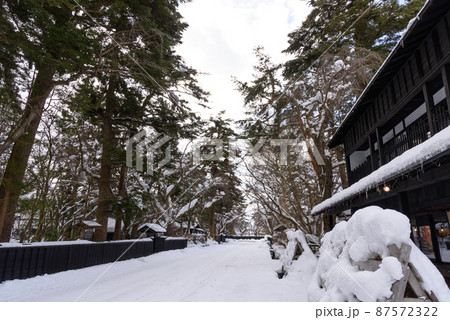 角館武家屋敷の雪化粧 角館武家屋敷の雪化粧 87572322