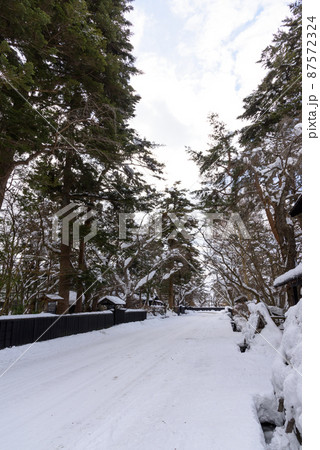 角館武家屋敷の雪化粧 角館武家屋敷の雪化粧 87572324