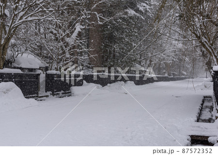 角館武家屋敷の雪化粧 角館武家屋敷の雪化粧 87572352