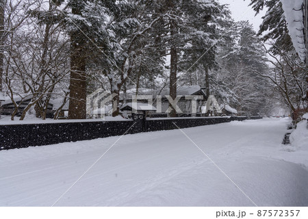 角館武家屋敷の雪化粧 角館武家屋敷の雪化粧 87572357