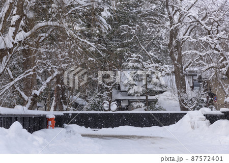 角館武家屋敷の雪化粧 角館武家屋敷の雪化粧 87572401
