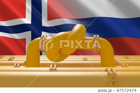 Energy Sanctions Against Russia. Conceptual 3D...のイラスト素材 [87572474] - PIXTA