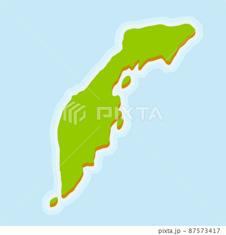 Kamchatka Peninsula. Asian part of Russia. Geographical map and sea 87573417