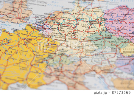 political map of central europe, centered on germany political map of central europe, centered on germany 87573569