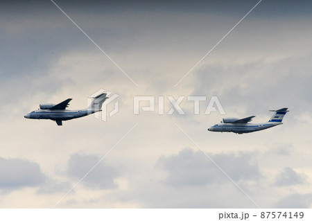 transport aircraft AN 72 in flight 87574149
