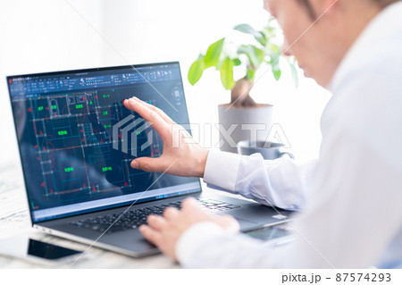 CAD操作　作図　製図　図面　提案　リノベーション 87574293
