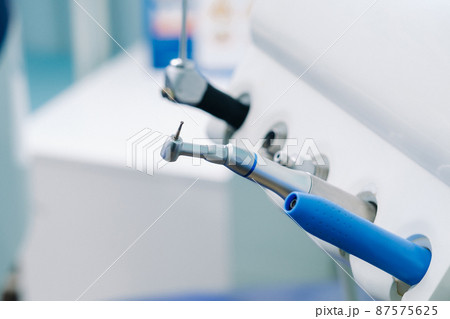a tool for the dentist before working in his office 87575625