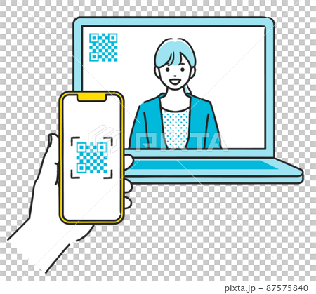 Online business card exchange (QR code) 87575840