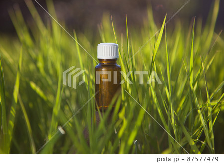 Herbal medicine or aromatherapy - bottle.  87577479