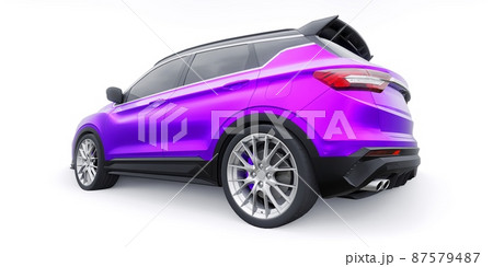 sports compact car SUV. 3d render illustrration sports compact car SUV. 3d render illustrration 87579487