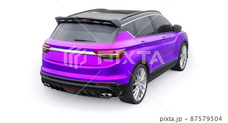 sports compact car SUV. 3d render illustrration sports compact car SUV. 3d render illustrration 87579504