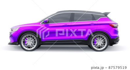 sports compact car SUV. 3d render illustrration sports compact car SUV. 3d render illustrration 87579519