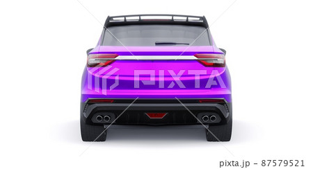 sports compact car SUV. 3d render illustrration sports compact car SUV. 3d render illustrration 87579521