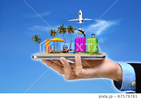 Beautiful Tropical island beach Adventure and vacation 87579781