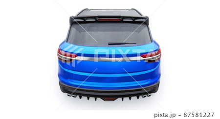 sports compact car SUV. 3d render illustrration 87581227
