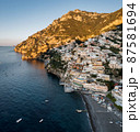 Aerial view of Positano, a little town along Amalfi Coast 87581694