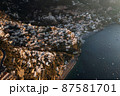 Aerial view of Positano, a little town along Amalfi Coast 87581701
