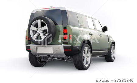 Tula, Russia. February 16, 2022: Land Rover Defender 2020. Expedition SUV for rural areas and outdoor activities. 3d render Tula, Russia. February 16, 2022: Land Rover Defender 2020. Expedition SUV for rural areas and outdoor activities. 3d render 87581840