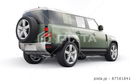 Tula, Russia. February 16, 2022: Land Rover Defender 2020. Expedition SUV for rural areas and outdoor activities. 3d render Tula, Russia. February 16, 2022: Land Rover Defender 2020. Expedition SUV for rural areas and outdoor activities. 3d render 87581841