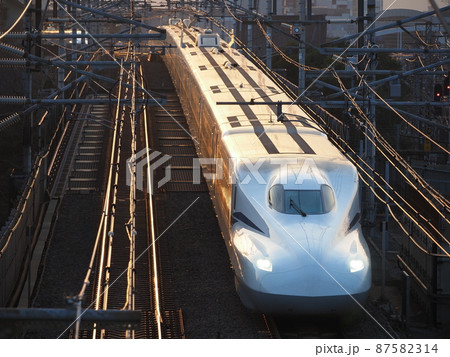 新幹線N700S　J12編成　夕方の本町跨線橋にて 87582314