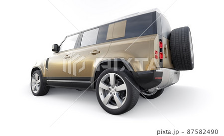 Expedition SUV for rural areas and outdoor activities. 3d render Expedition SUV for rural areas and outdoor activities. 3d render 87582490
