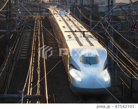 新幹線N700S　J25編成　夕方の本町跨線橋にて 87582505