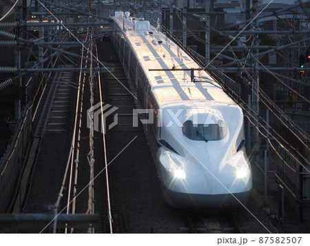 新幹線N700S　J25編成　夕方の本町跨線橋にて 87582507