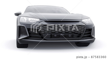 Premium electric sports sedan. Car isolated on white background. 3d rendering. Premium electric sports sedan. Car isolated on white background. 3d rendering. 87583360