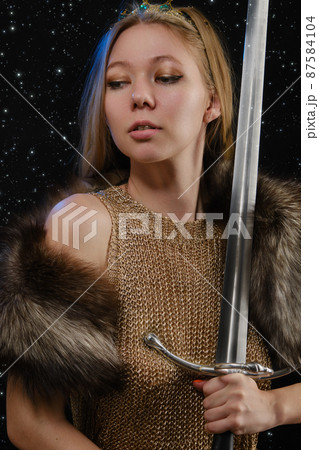 young viking woman young viking woman 87584104