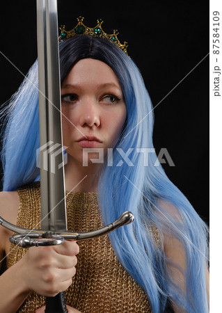 young viking woman 87584109