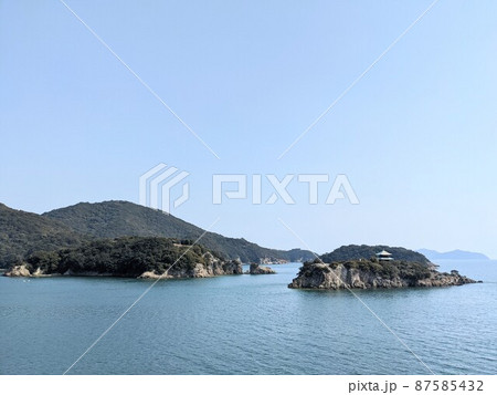 弁天島と仙酔島と皇后島 弁天島と仙酔島と皇后島 87585432
