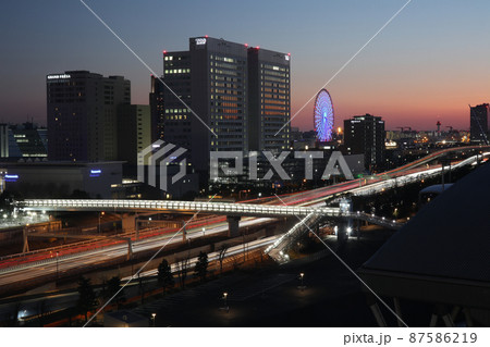 夜景 有明からお台場方面 首都高速湾岸線 (2022年2月) 夜景 有明からお台場方面 首都高速湾岸線 (2022年2月) 87586219