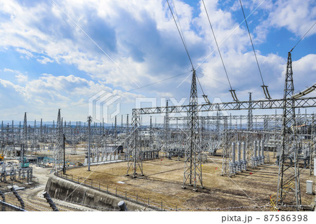 変電所　鉄塔 87586398