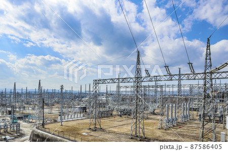 変電所　鉄塔 87586405