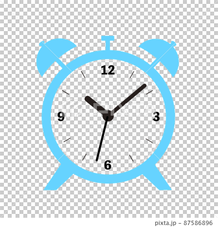 目覚まし時計のイラスト 締め切りや期限を表すビジネスアイコン のイラスト素材