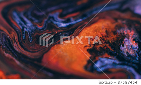 Abstract art piece. Ink paint blend. Colorful background 87587454