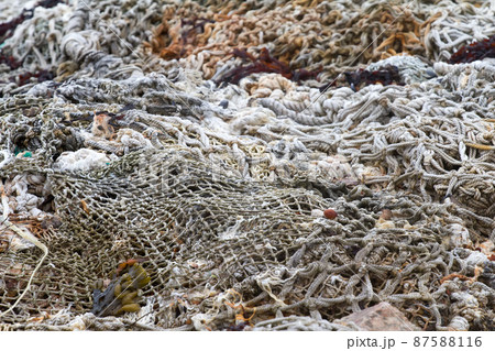 old rope fishing net trawl 87588116