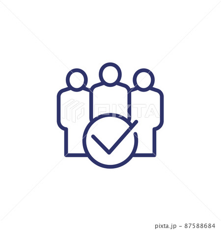 membership, join community line icon 87588684