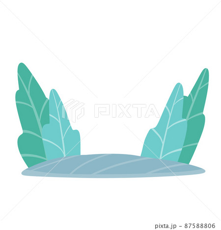 Natural background. Winter blue landscape with trees 87588806