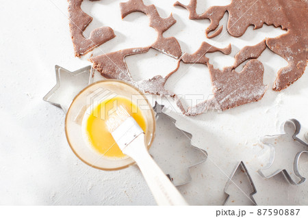 Hande made traditional Christmas pastries. 87590887