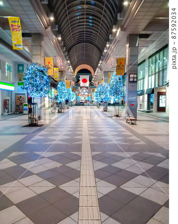 一番町のアーケード街 イルミネーション ライトアップ(宮城県仙台市) 一番町のアーケード街 イルミネーション ライトアップ(宮城県仙台市) 87592034