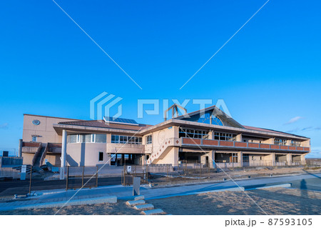東日本大震災　被災　震災遺構　中浜小学校　やまもと語りべの会　後世に伝える　防災　減災 87593105